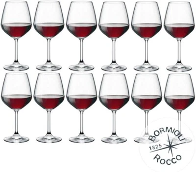 Bormioli Rocco - Set di 12 bicchieri da vino - 12 Divino rosso 53 cl
