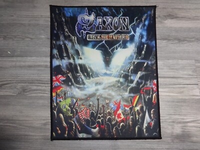 Saxon Patch Backpatch Back Patch Rar Heavy Metal Savatage Iced Earth 666