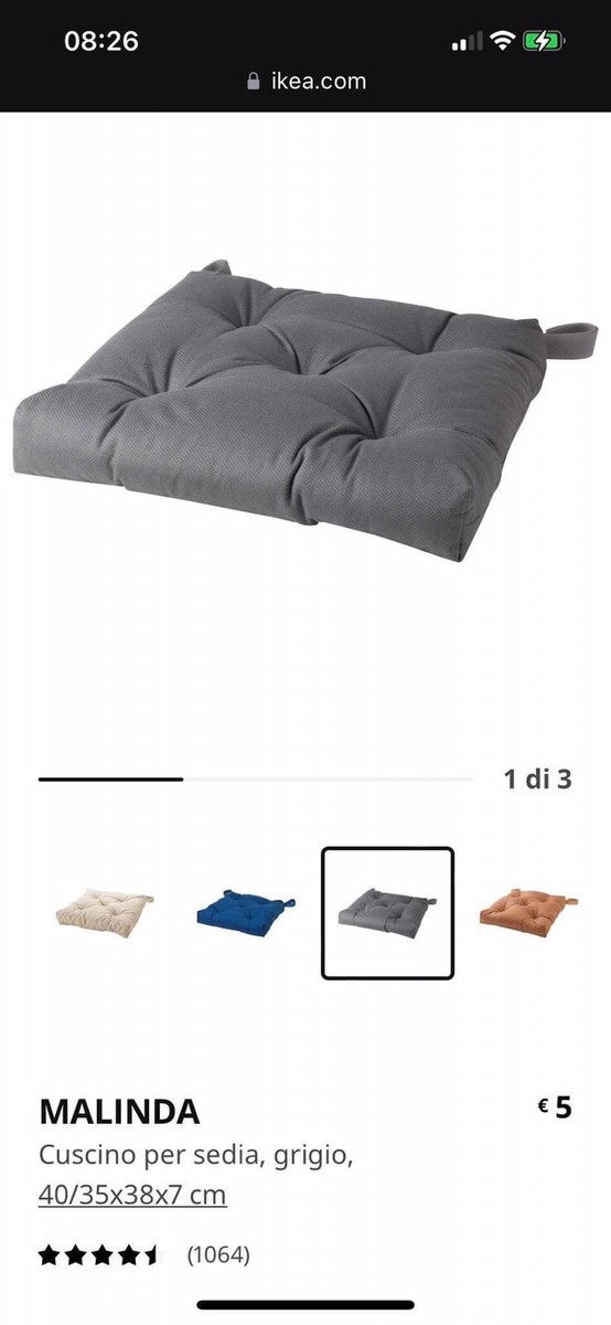 cuscini per sedia Ikea