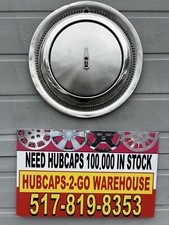 1974-75 15 Oldsmobile Toronado 15 Original Hubcap Stainless Ring Rib Rare 1