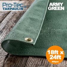 PVC 600gsm Extra Heavy Duty Tarpaulin Waterproof Ground Sheet Cover Lorry Tarp