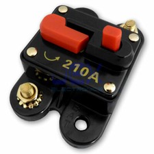 210 Amp In-Line Circuit Breaker Solar/Audio/Car/RV 210A/210AMP Fuse 12V/24V DC