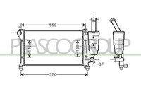 KüHler WasserküHler Passend FüR Fiat Panda 169 1.1 1.2 1.4 Natural Power 169