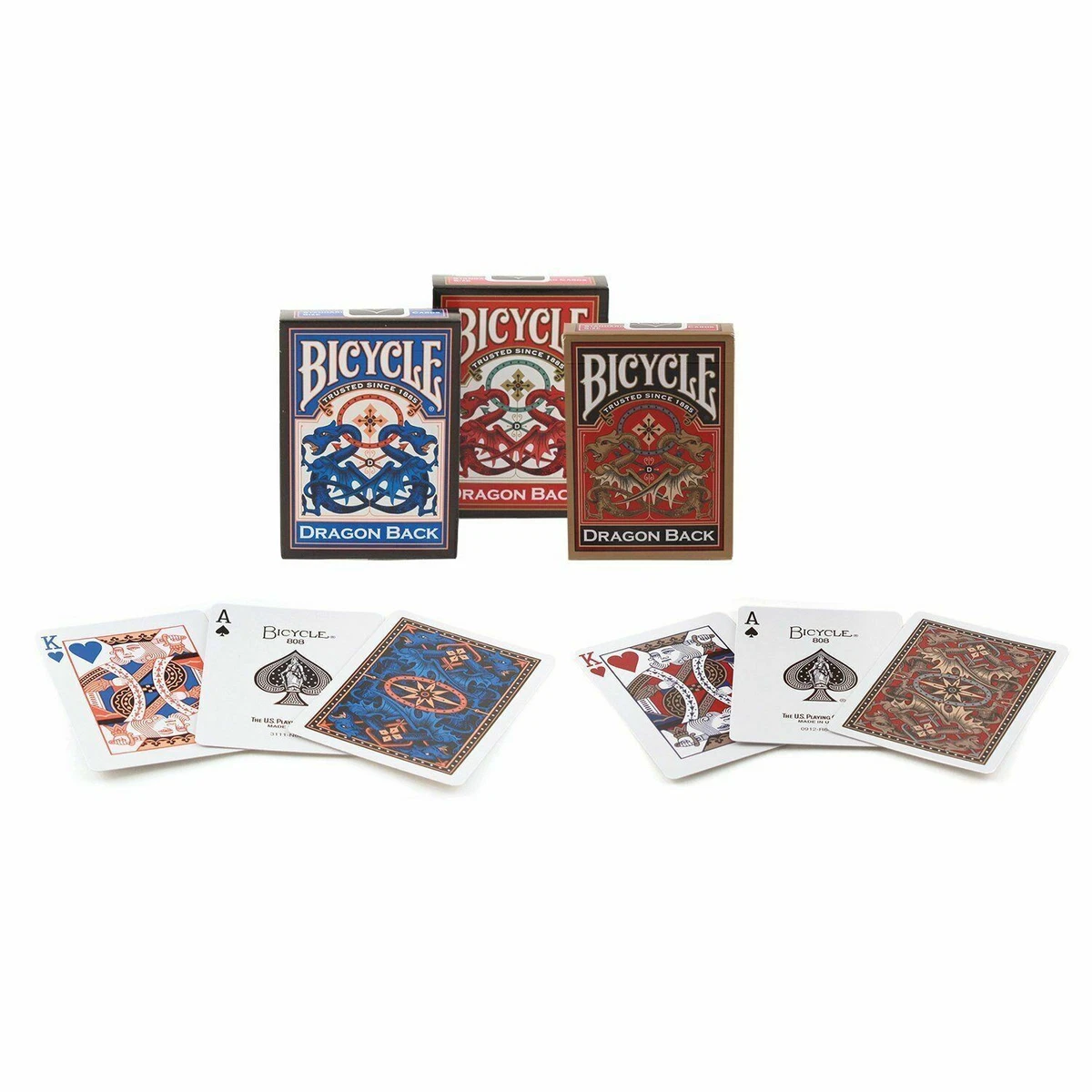 Bicycle dragon back cards hot sale