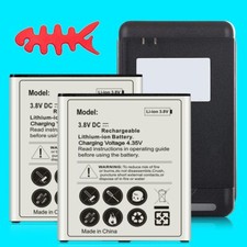 High Quality 2x 4600mAh Battery Charger Winder f Samsung Galaxy J3 Aura SM-J337R