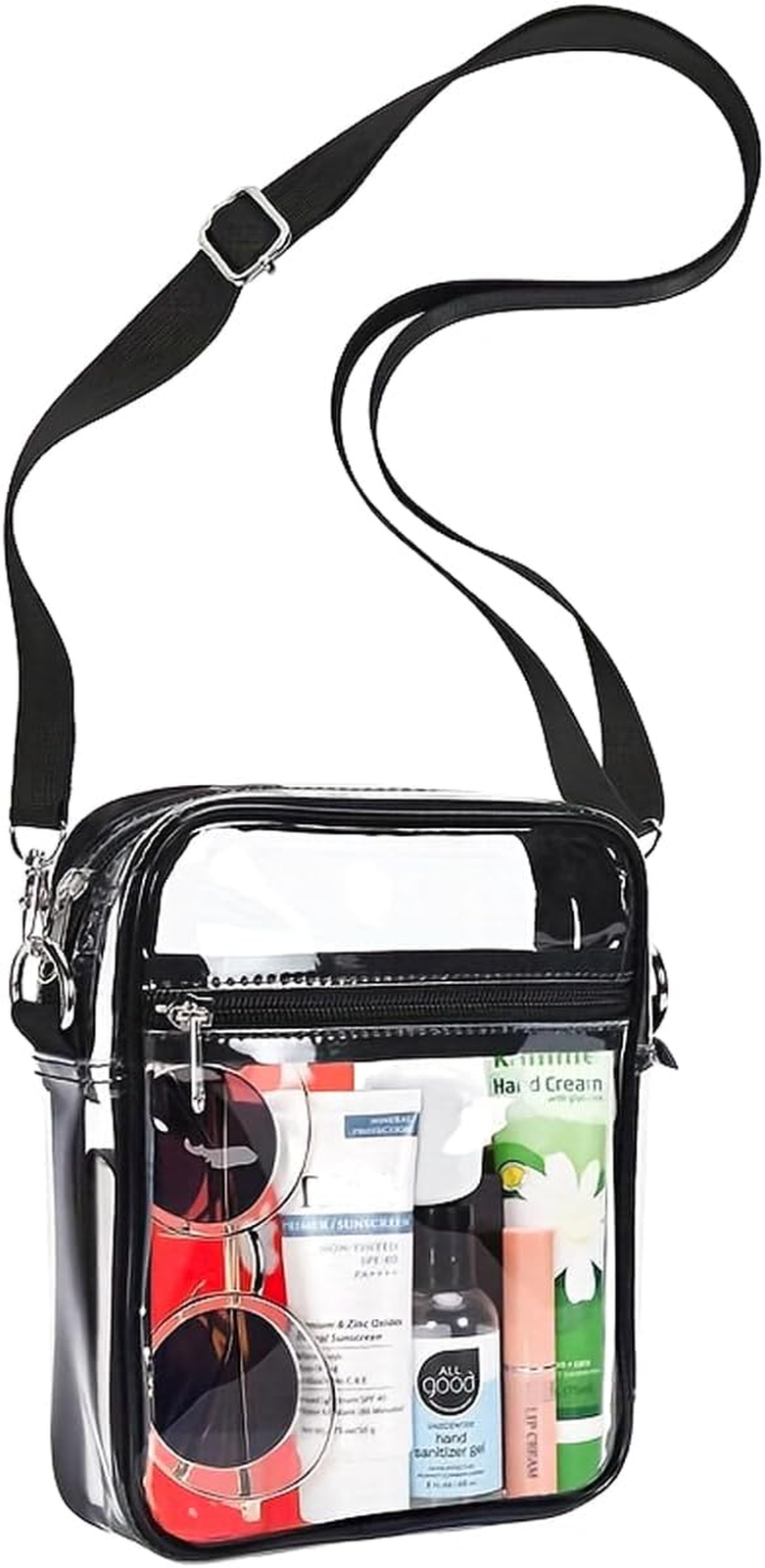 Clear Bag Stadium Approved PVC Concert Clear Purse Clear Crossbody Purse Bag Cle