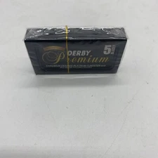 5 Pack Derby Premium  Safety Razor Blades with Swedish Steel