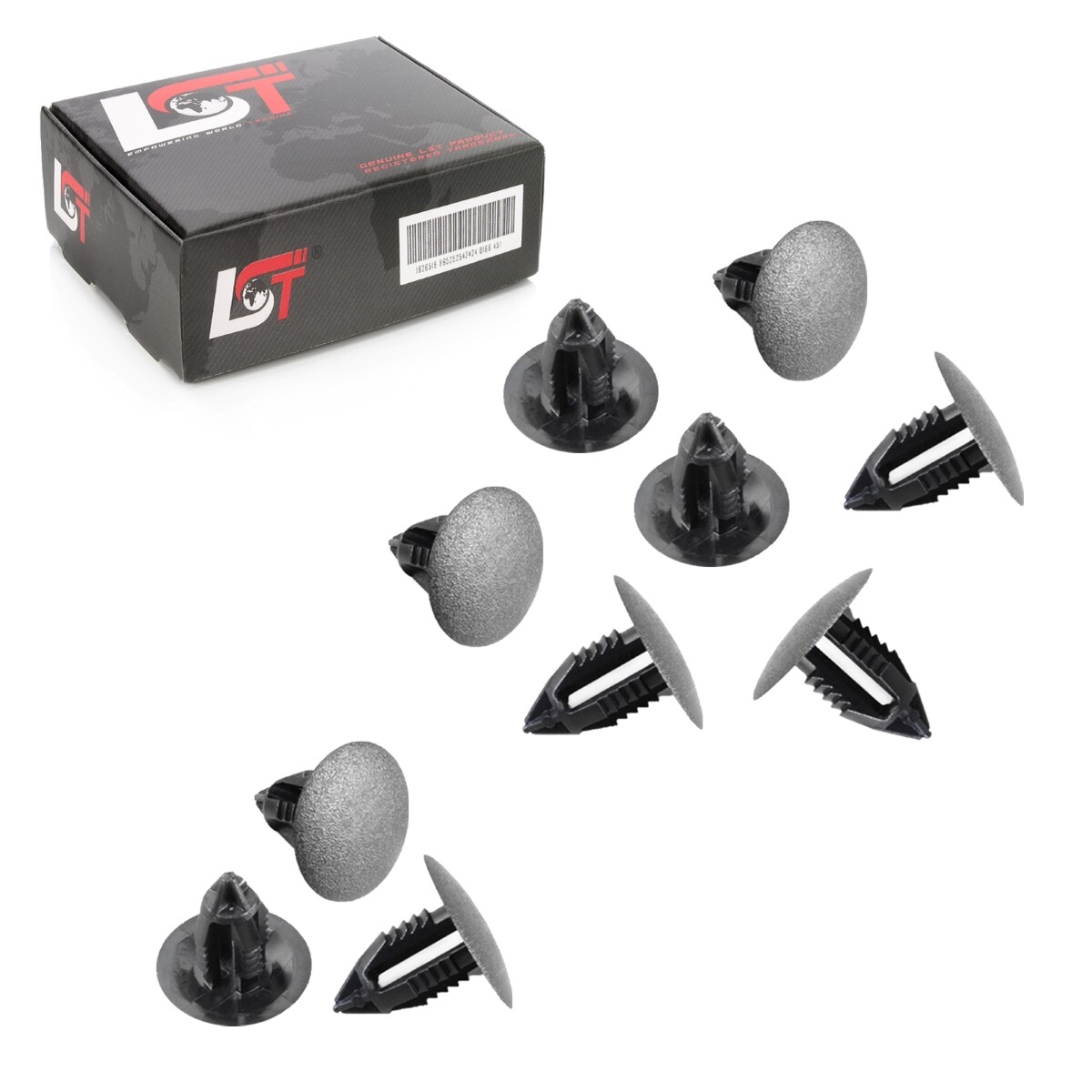 10x Trim Clips Plugs Fastening Clips Universal Ø 9-10mm Head 22mm