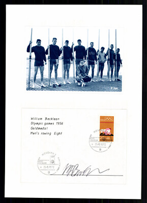 William Becklean Amerikanischer Ruderer Olympiasieger 1956 Original  + G 42822