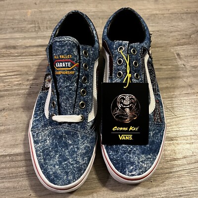 Cobra Kai VANS Old Skool Low Mens 6 Womens 7.5 Bite Like An Eagle Karate NEW