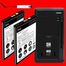 High Power 2x 3200mAh Battery AC Charger Stylus for AT T Kyocera DuraForce E6560