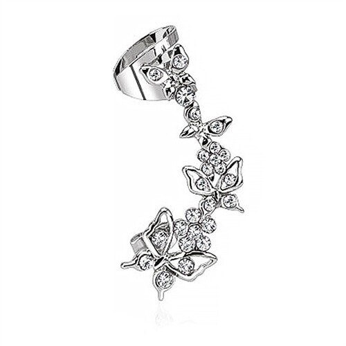 Серьги Ушной зажим Серьга Спиральный хрящ Ушная манжета Бабочка Цветок