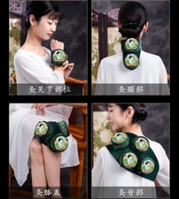 Printed Embroidery High Quality Moxibustion Cloth Cover Copper Box 精美印花刺绣艾灸布套铜盒