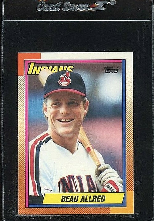 1990 TOPPS TIFFANY #419 BEAU ALLRED ROOKIE RC CLEVELAND INDIANS 