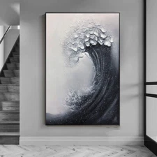 Handmade 3D Thick Oil Paint Wall Decor Abstract Oil Painting Unframed Canvas Art