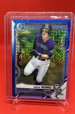 Drew Romo 2021 Bowman Chrome Prospects Blue Mojo Refractor #/150 #BCP-164