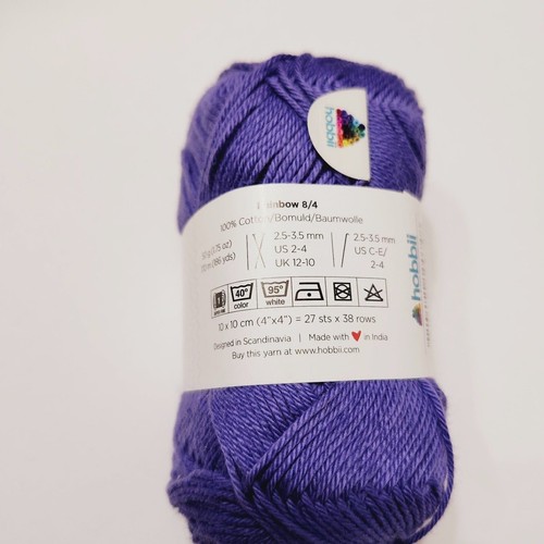 Hobbii Rainbow Yarn 8/4 Quality 100% Cotton PRICE PER SKEIN - YOU CHOOSE - Picture 188 of 329