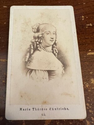 1870's CDV Empress Marie Therese of Austria by Gallerie Historique Paris