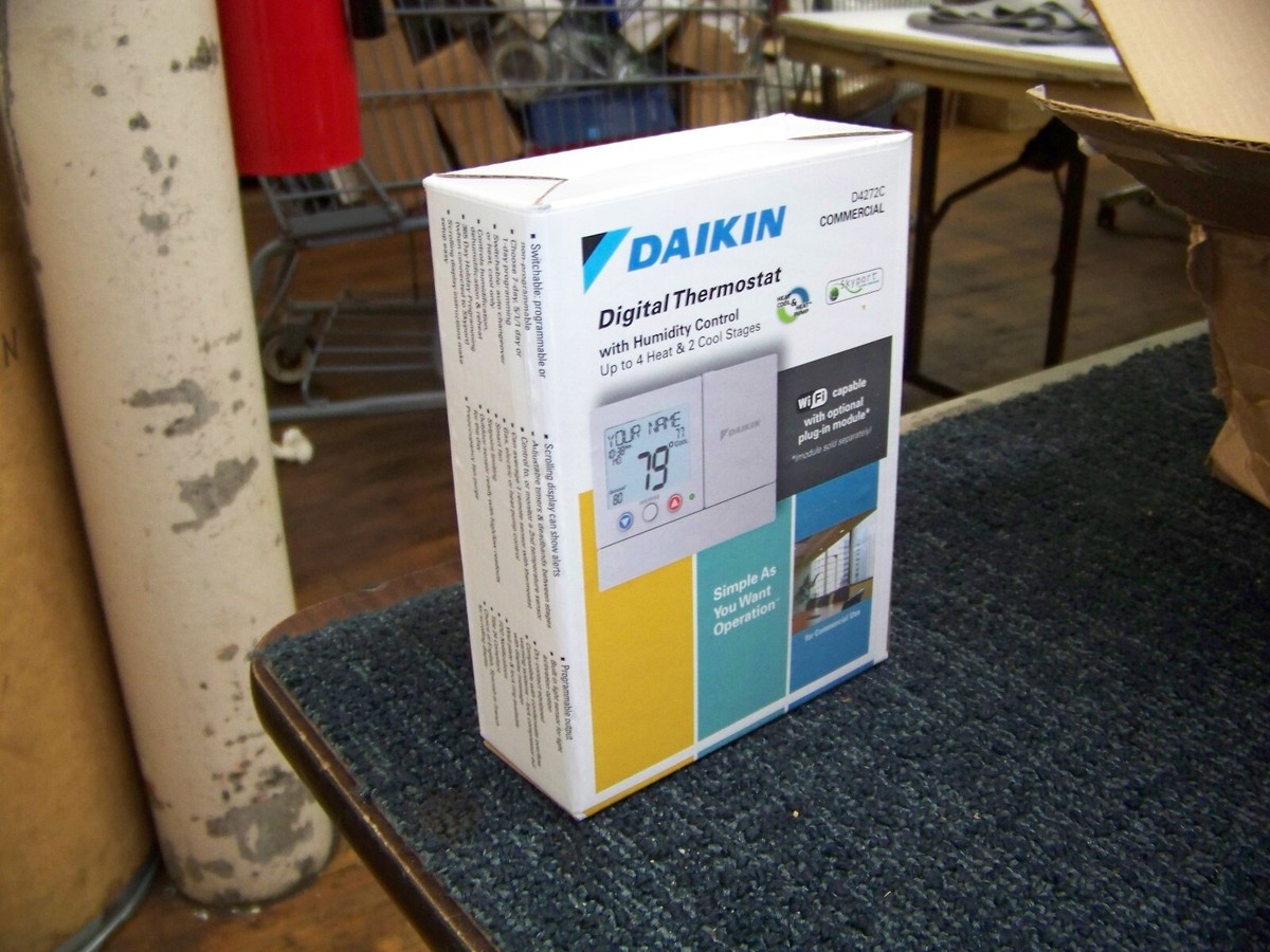 Daikin Digital Thermostat with Humidity Control 4 Heat & 2