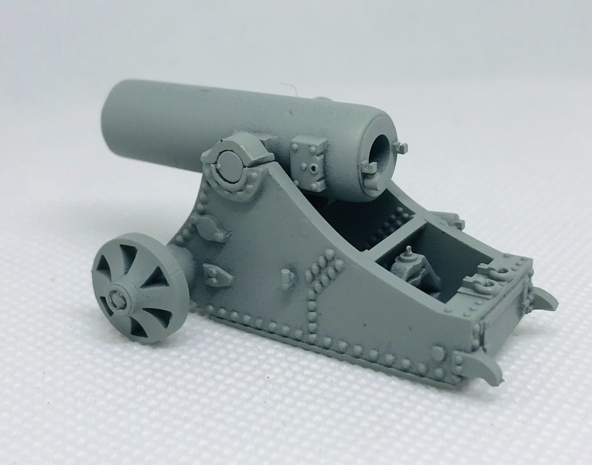 German WW1 21cm Mortar Mörser 99 on Steel Carriage (1/56) 28mm