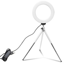 Mini Selfie Ring Light Desktop LED Lamp Video...