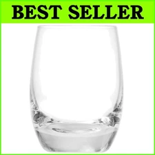 Classic Round Tritan Crystal Shot Glasses - 2.5 Oz Set of 6 - Durable Design