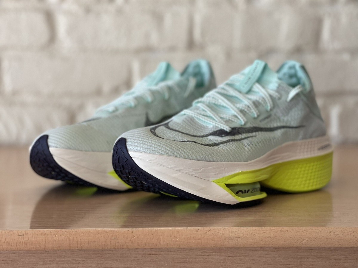 Size 9.5 - Nike Air Zoom Alphafly NEXT% 2 Mint Foam Volt W
