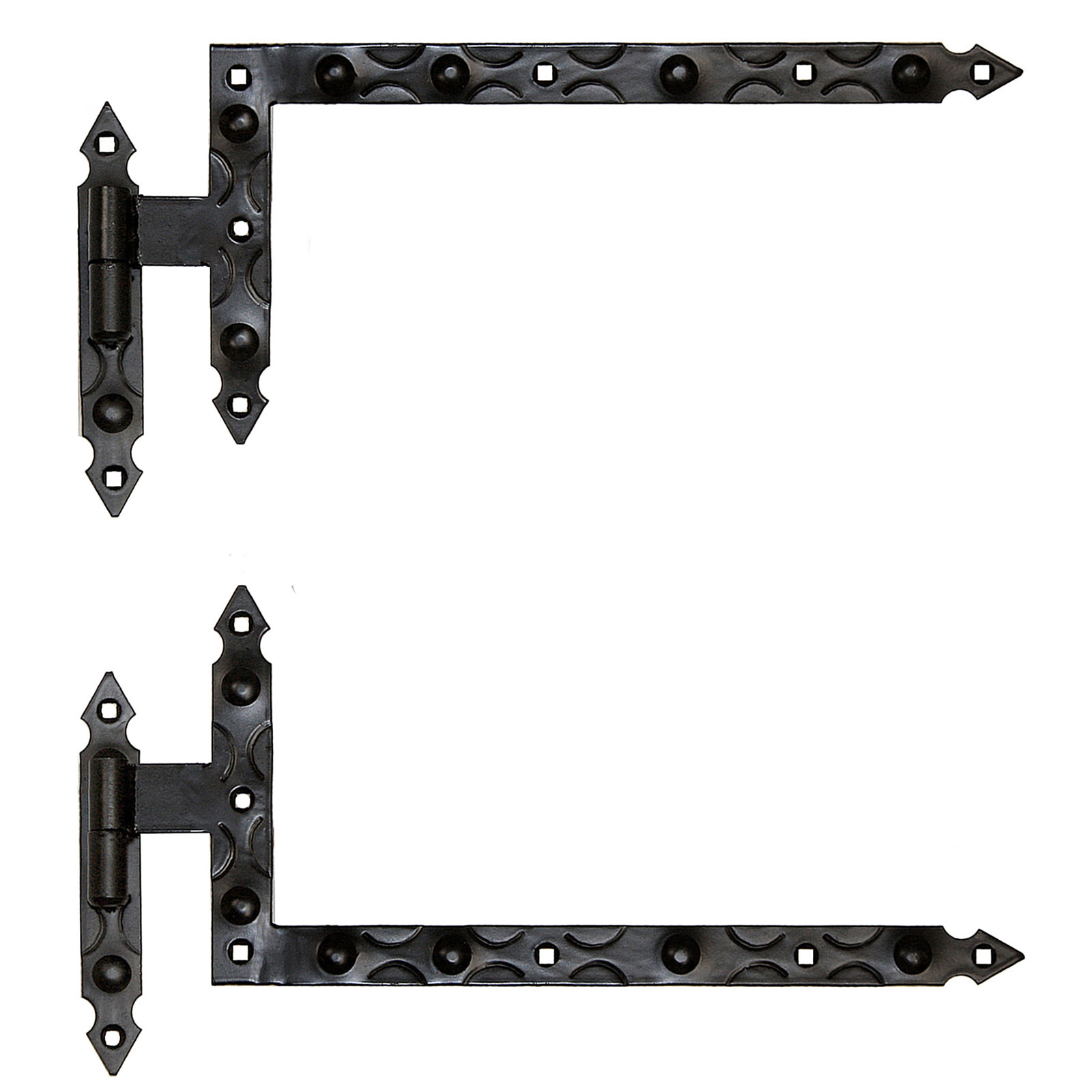 Angle bracket 400 x 200 x30 + hinge 12 window shutter door hinge wrought iron.
