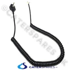PUR CURLY SPIRAL ELECTRICAL MAINS CABLE & PLUG MULTI USE UP TO 4 METER LONG 13A