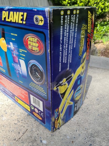 Air Hogs Air Pressure Planes XT-9 Turbo Chopper Sealed In Box Very Rare - Picture 10 of 10
