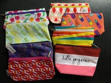 Lot of 8 NEW Clinique Designer Cosmetic/Makeup Bags Including KATE SPADE