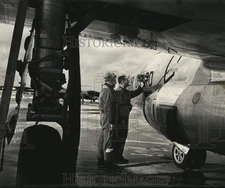 1959 Press Photo Twin Cities Air Defenses Inspected Minnesota Air Guard