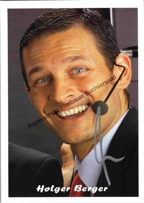 Original Autogramm Holger Berger /// Autograph signiert signed signee Berger, Ho