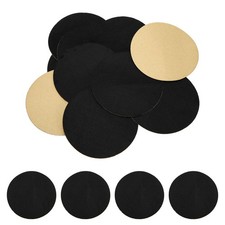 12 Pcs Adhesive Felt Circles, 110mm Dia 0.8mm Thick Non-Woven Circles, Black