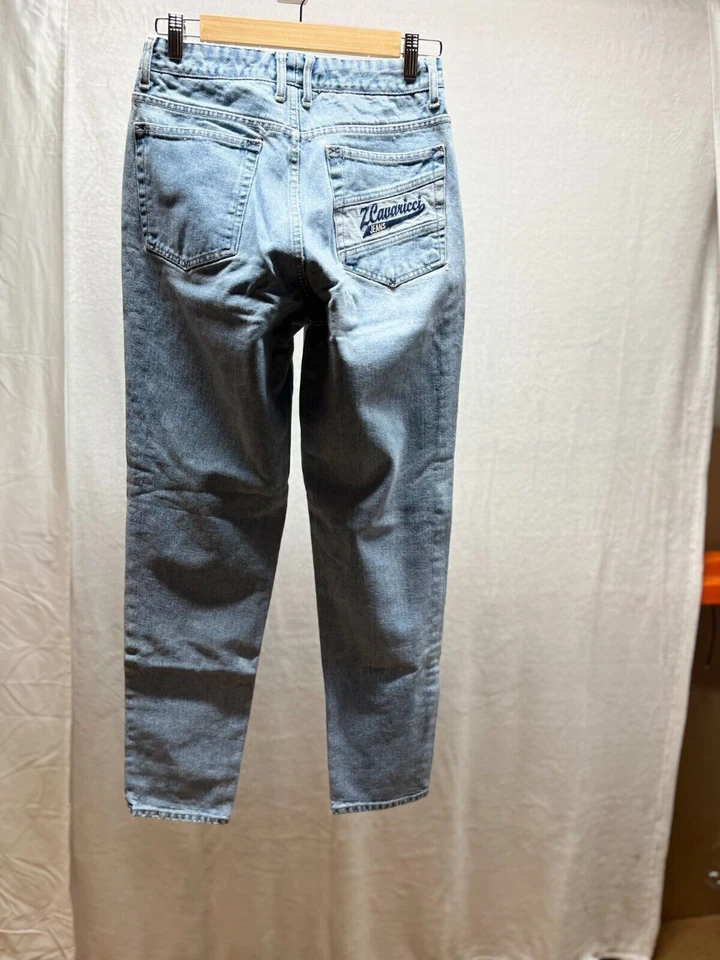 Женские прямые джинсы Z.Cavaricci размер 29 синяя джинсовая ткань средняя стирка 5 карманов Ctn - Изображение 2 из 4