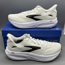 Brooks Ghost 18 Women's 9.5 B Running Training Gym Shoes White Black Rose Gold