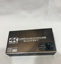 4K ultraHD HDMI2.0b KVM USB Switch 2x1 Seamless Connectivity