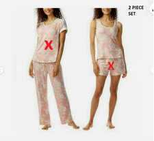 LUCKY BRAND WOMEN'S FLORAL PRINT 2 PC PAJAMA SET PINK FLORAL S NWOT