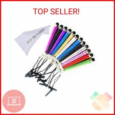 Stylus Pen Bundle 12 Pack/Short Stylus Pens with 3.5mm Jack Connector - Compatib