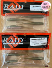 Raid Japan Fish Roller 4" 2-Pack Set Muscle Wire Ghost Wire NEW