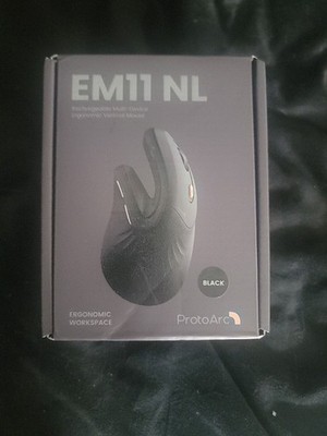 Computer Mouse ProtoArc Ergonomic Rechargeable - EM11 NL Black & Orange