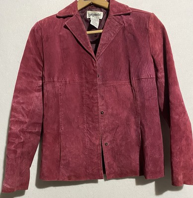 Bagatelle Red Leather Jacket Womens Medium Preppy Business Formal