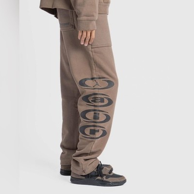 Air Jordan x Travis Scott Fleece Pant Palomino Brown Size Small DZ5508-275