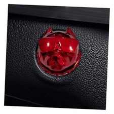 Bully Dog Car Push Start Button Cover - Zinc Alloy Engine Ignition Switch Red