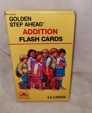 Vintage1984 Golden Step Ahead Addition Flash Cards Pre-Owned