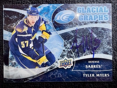 2009-10 Upper Deck Ice - Glacial Graphs Tyler Myers #GG-MY (AU, RC)