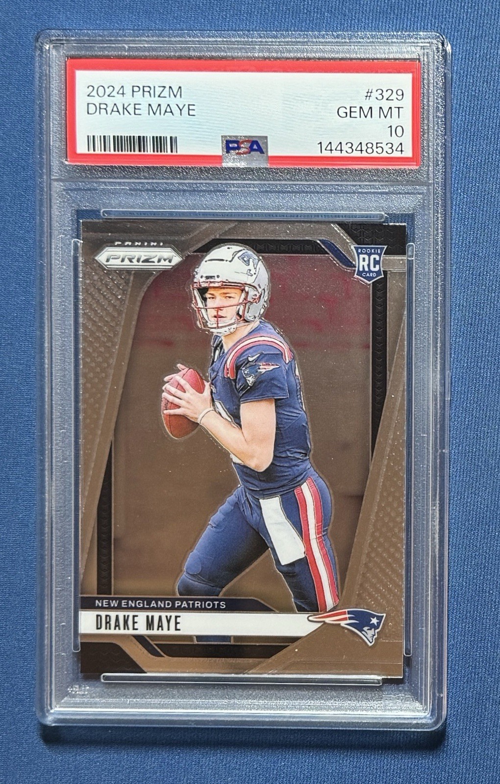 Drake Maye Panini Prizm #329 Base