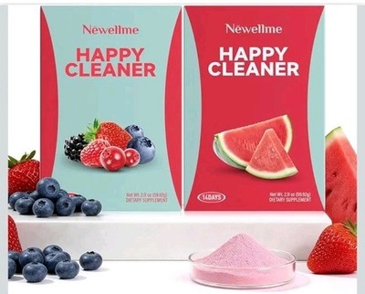 NEWELLME Happy Cleaner Super Greens Powder   Variety 4.4 Ounce (Pack of 2) 
