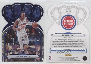 2022-23 Panini Crown Royale Blue Crystal /99 Jaden Ivey #24 Rookie RC
