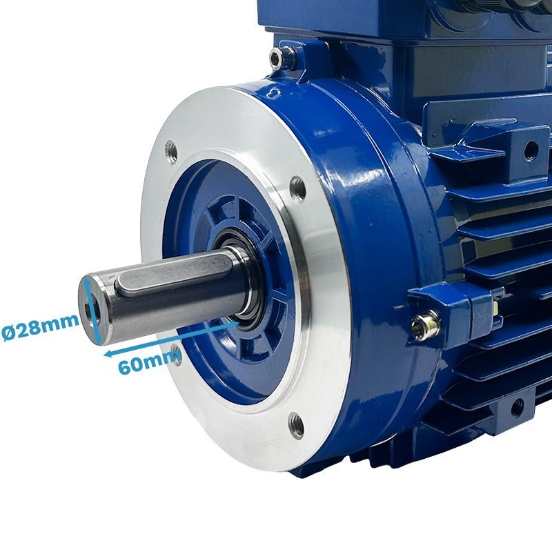 Moteur triphasé 4 kW CEMER HA100 pour machines industrielles